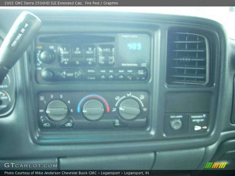 Fire Red / Graphite 2002 GMC Sierra 2500HD SLE Extended Cab