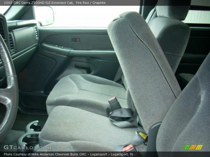 Fire Red / Graphite 2002 GMC Sierra 2500HD SLE Extended Cab