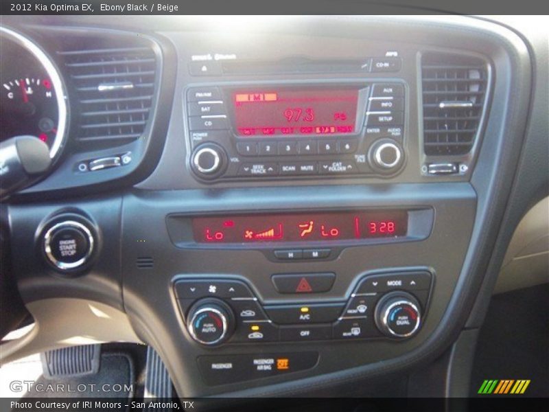 Ebony Black / Beige 2012 Kia Optima EX