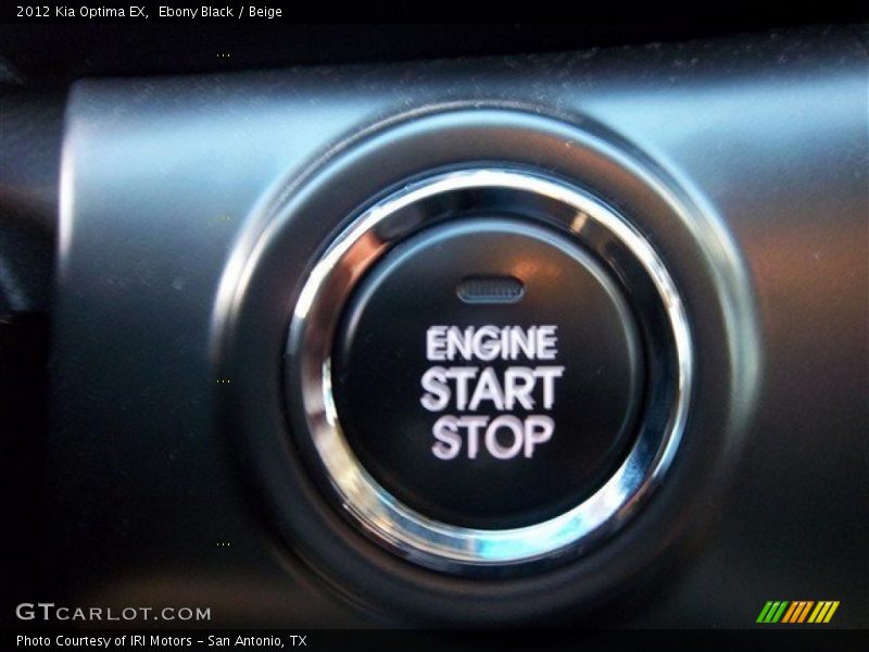 Ebony Black / Beige 2012 Kia Optima EX