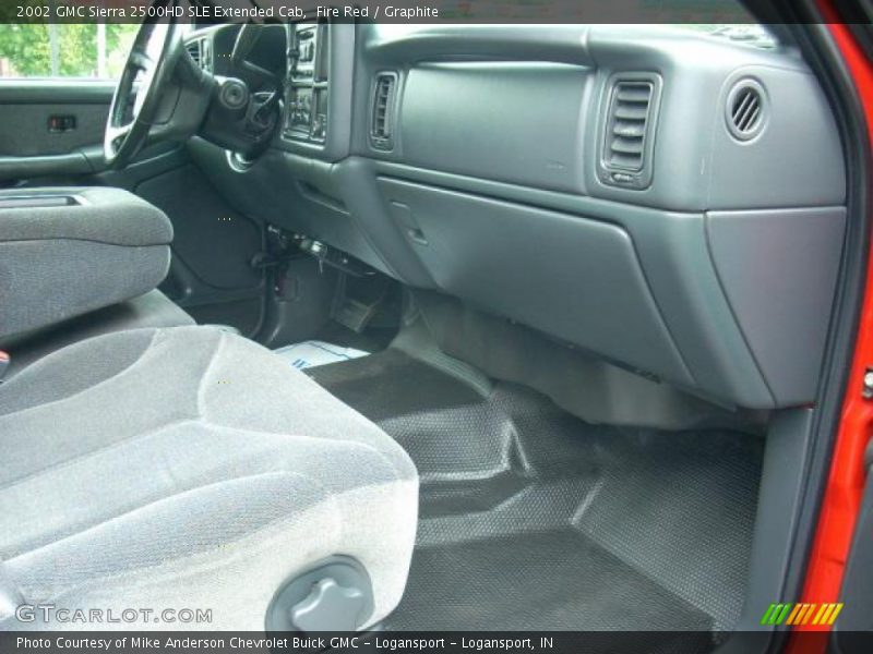 Fire Red / Graphite 2002 GMC Sierra 2500HD SLE Extended Cab