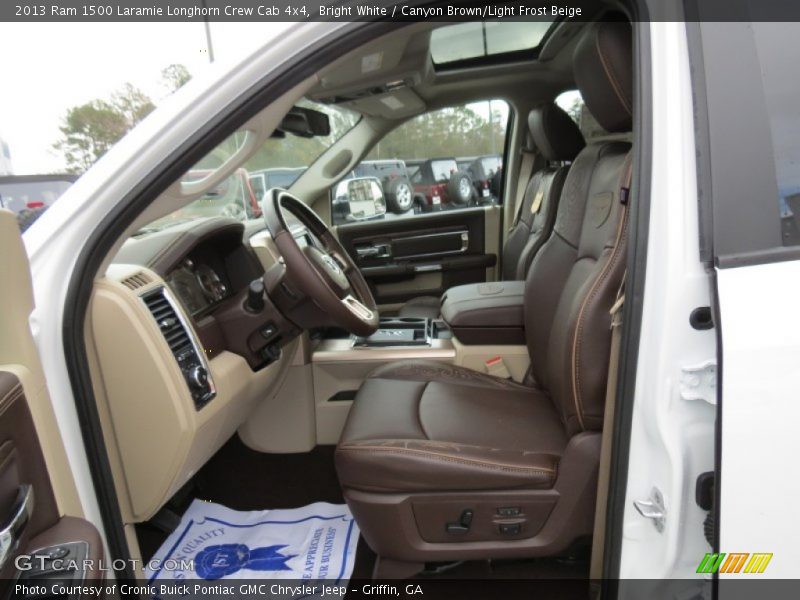  2013 1500 Laramie Longhorn Crew Cab 4x4 Canyon Brown/Light Frost Beige Interior
