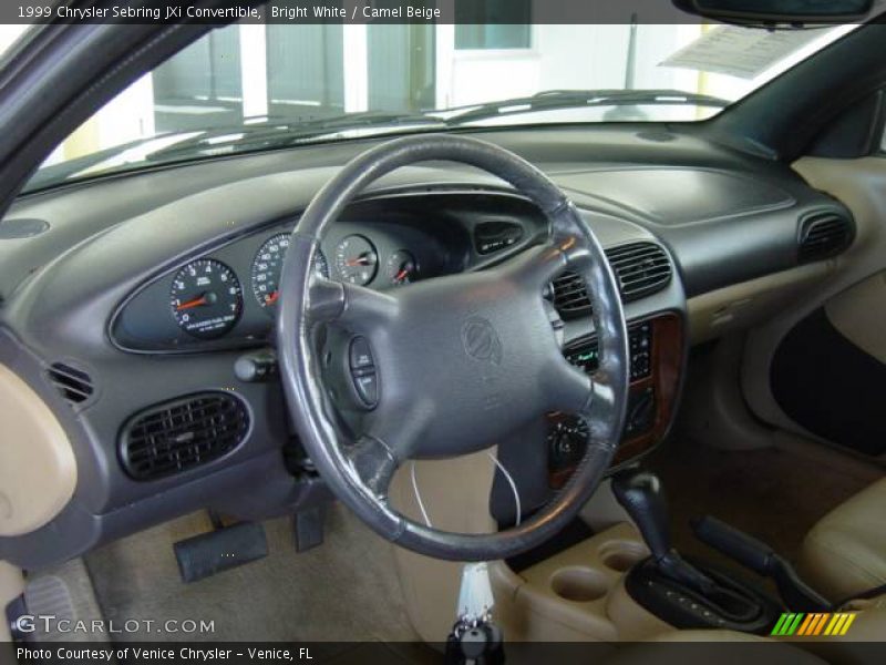 Bright White / Camel Beige 1999 Chrysler Sebring JXi Convertible