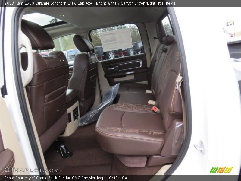 Rear Seat of 2013 1500 Laramie Longhorn Crew Cab 4x4
