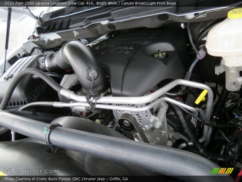Bright White / Canyon Brown/Light Frost Beige 2013 Ram 1500 Laramie Longhorn Crew Cab 4x4