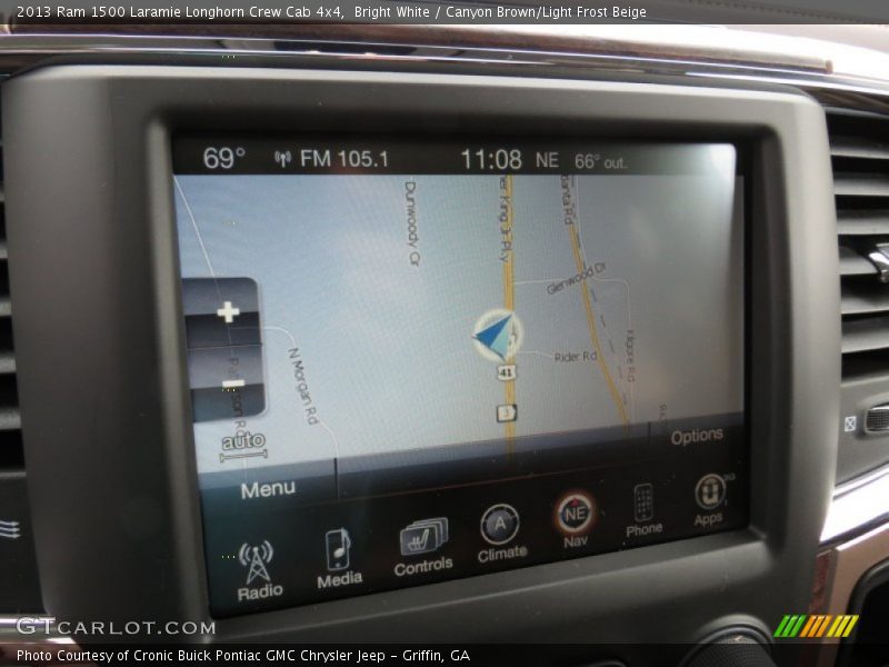 Navigation of 2013 1500 Laramie Longhorn Crew Cab 4x4