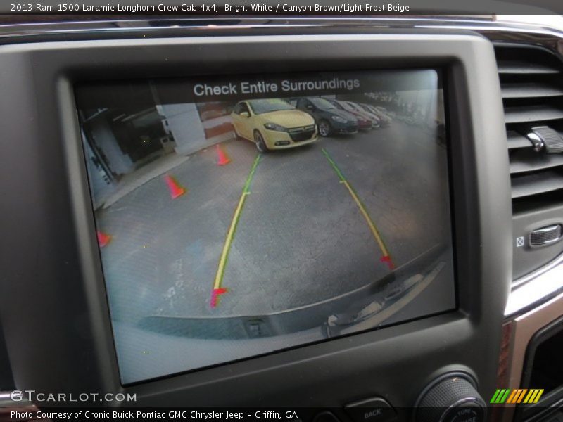 Bright White / Canyon Brown/Light Frost Beige 2013 Ram 1500 Laramie Longhorn Crew Cab 4x4