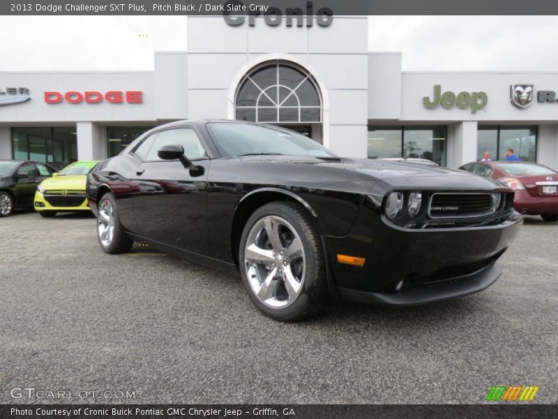 Pitch Black / Dark Slate Gray 2013 Dodge Challenger SXT Plus