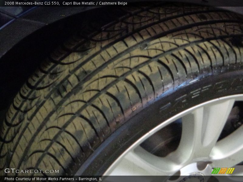 Capri Blue Metallic / Cashmere Beige 2008 Mercedes-Benz CLS 550