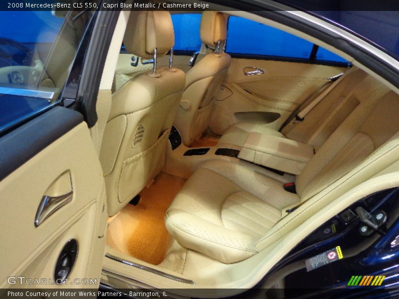 Capri Blue Metallic / Cashmere Beige 2008 Mercedes-Benz CLS 550
