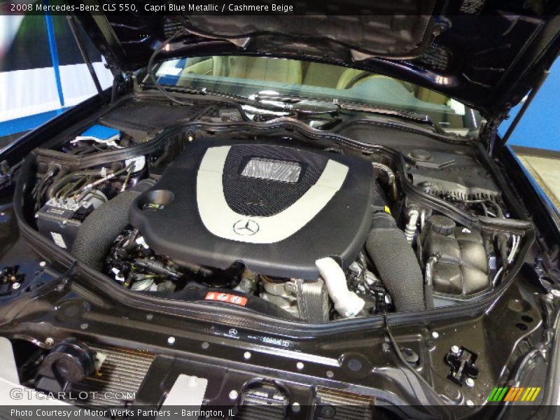 Capri Blue Metallic / Cashmere Beige 2008 Mercedes-Benz CLS 550