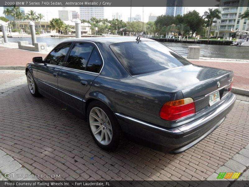 Anthracite Metallic / Grey 2000 BMW 7 Series 740i Sedan