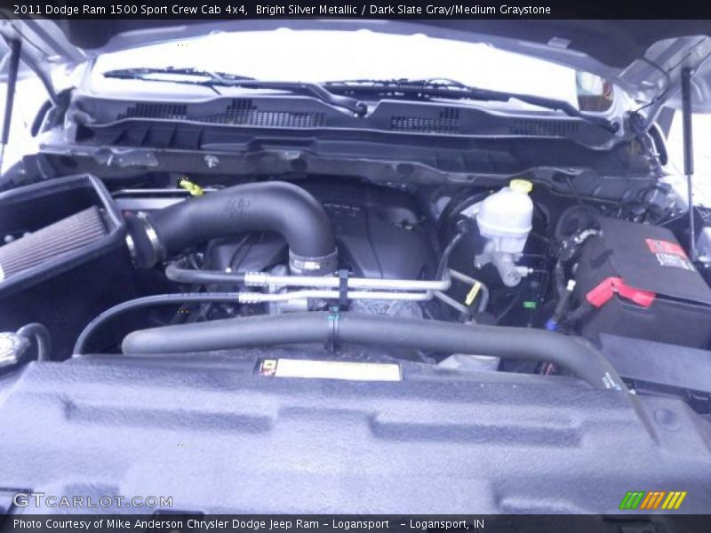 Bright Silver Metallic / Dark Slate Gray/Medium Graystone 2011 Dodge Ram 1500 Sport Crew Cab 4x4