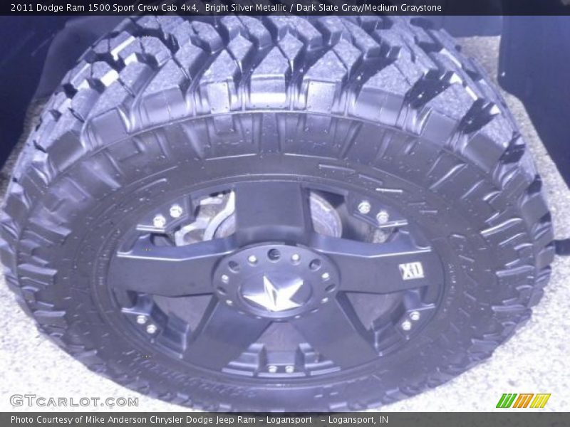 Bright Silver Metallic / Dark Slate Gray/Medium Graystone 2011 Dodge Ram 1500 Sport Crew Cab 4x4
