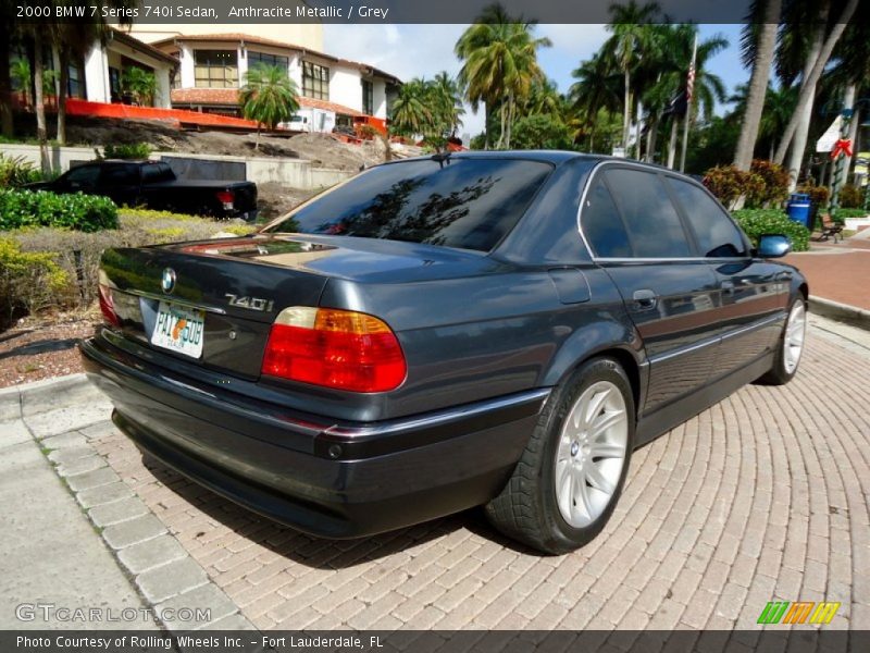 Anthracite Metallic / Grey 2000 BMW 7 Series 740i Sedan