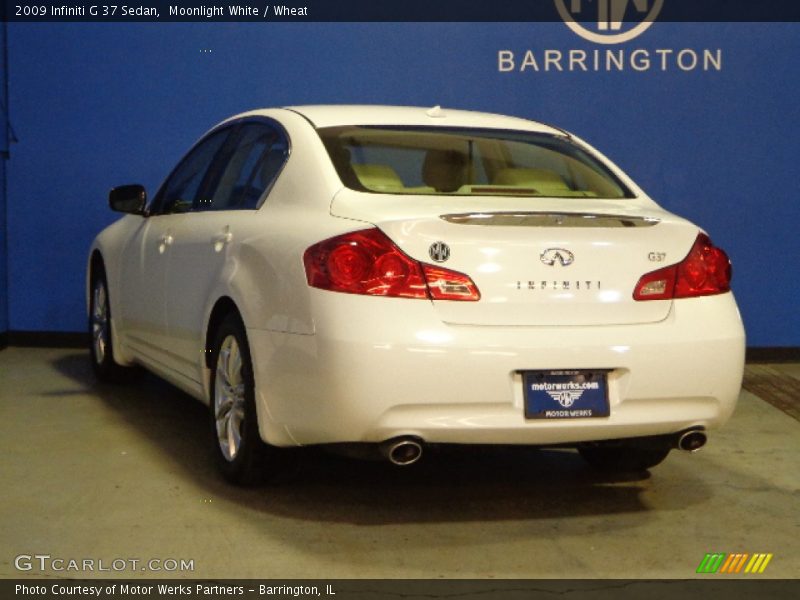 Moonlight White / Wheat 2009 Infiniti G 37 Sedan