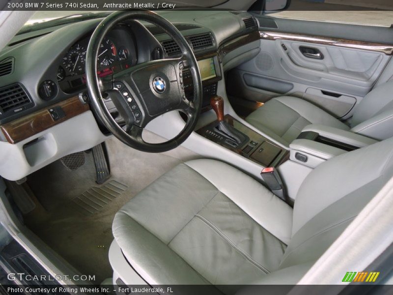 Grey Interior - 2000 7 Series 740i Sedan 