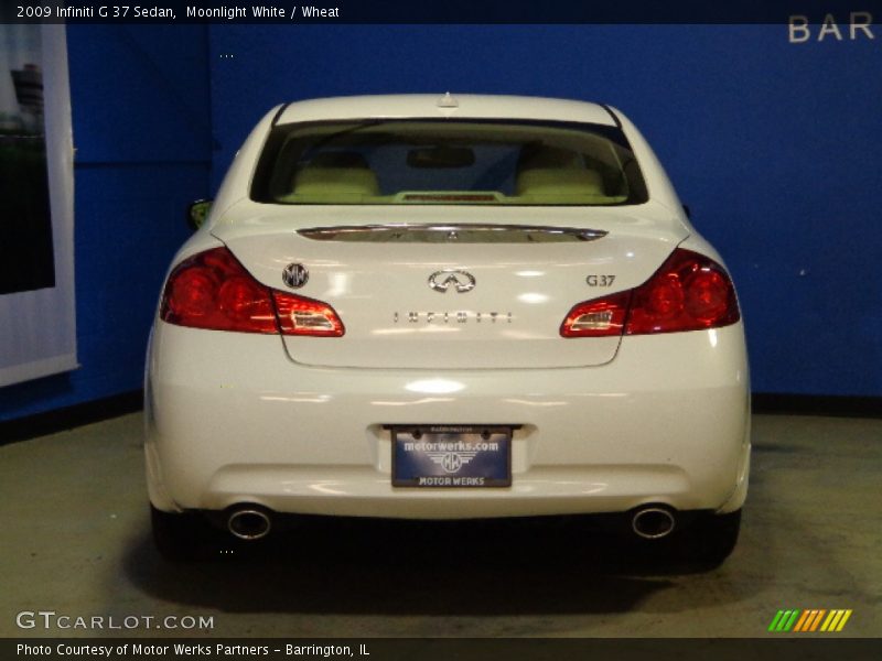 Moonlight White / Wheat 2009 Infiniti G 37 Sedan