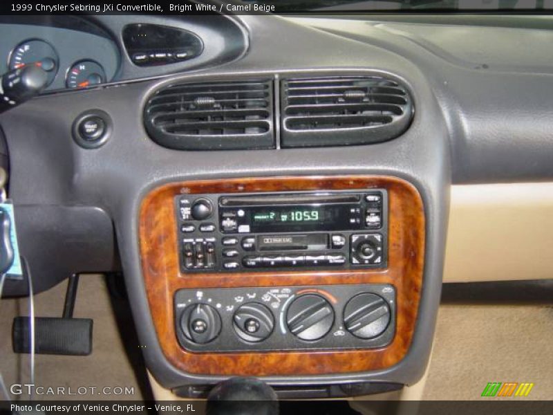 Bright White / Camel Beige 1999 Chrysler Sebring JXi Convertible