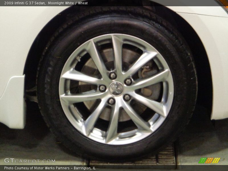 Moonlight White / Wheat 2009 Infiniti G 37 Sedan