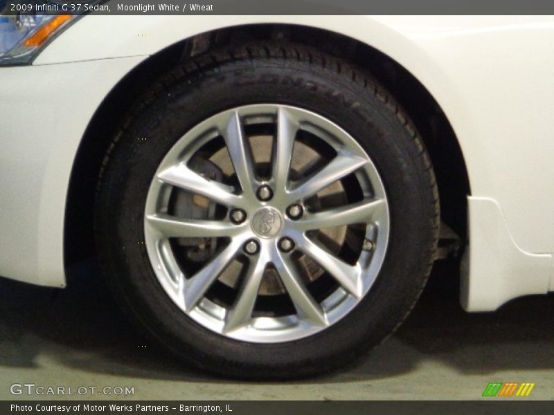Moonlight White / Wheat 2009 Infiniti G 37 Sedan