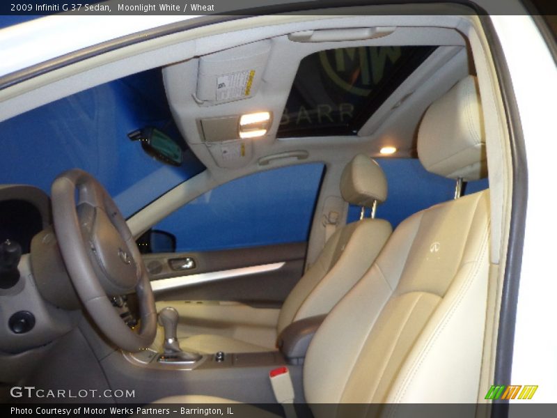 Moonlight White / Wheat 2009 Infiniti G 37 Sedan