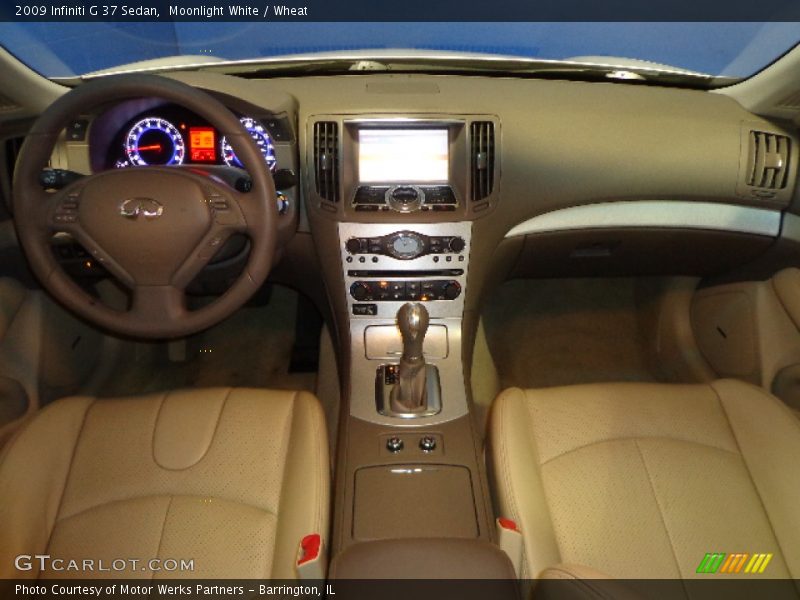 Moonlight White / Wheat 2009 Infiniti G 37 Sedan