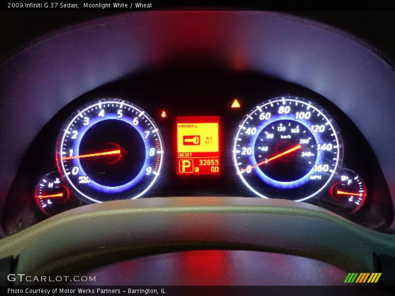 Moonlight White / Wheat 2009 Infiniti G 37 Sedan