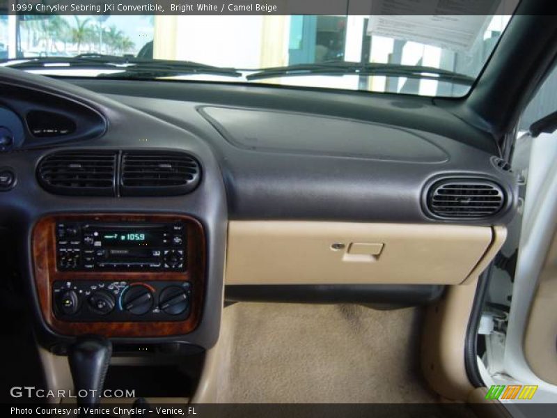 Bright White / Camel Beige 1999 Chrysler Sebring JXi Convertible