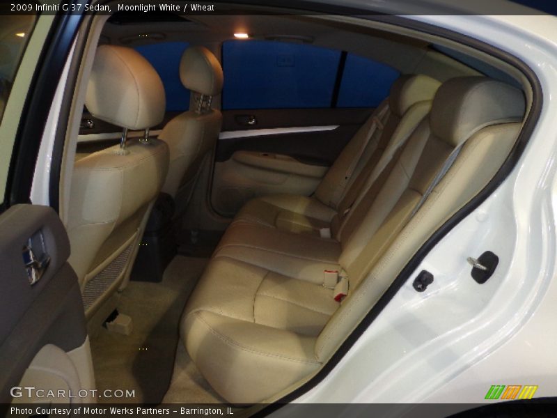 Moonlight White / Wheat 2009 Infiniti G 37 Sedan