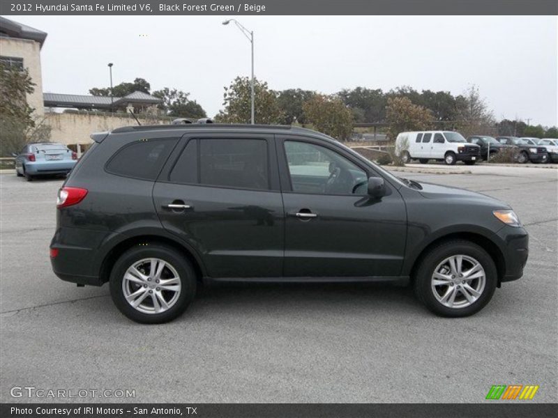 Black Forest Green / Beige 2012 Hyundai Santa Fe Limited V6
