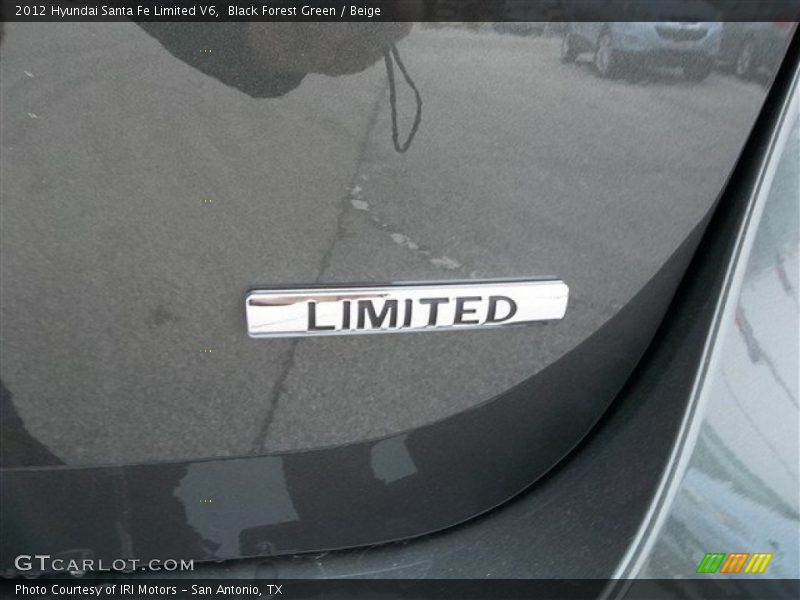 Black Forest Green / Beige 2012 Hyundai Santa Fe Limited V6