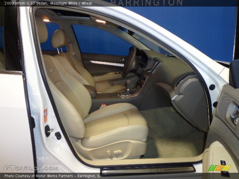 Moonlight White / Wheat 2009 Infiniti G 37 Sedan