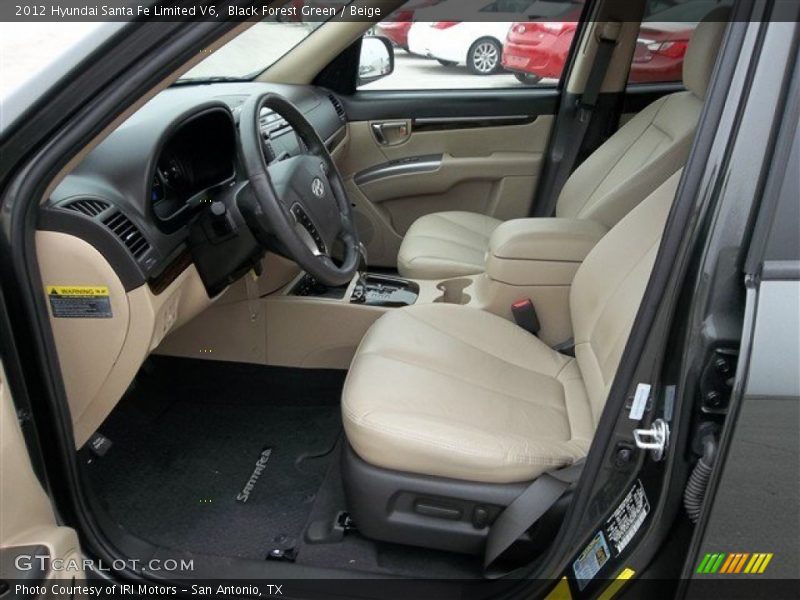 Black Forest Green / Beige 2012 Hyundai Santa Fe Limited V6