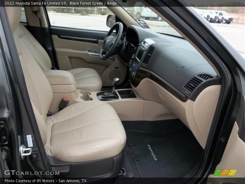 Black Forest Green / Beige 2012 Hyundai Santa Fe Limited V6
