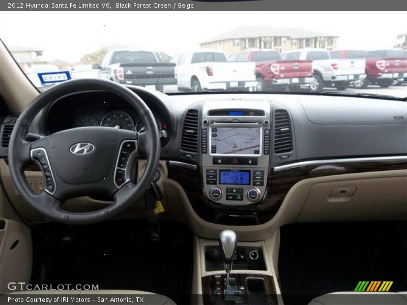Black Forest Green / Beige 2012 Hyundai Santa Fe Limited V6