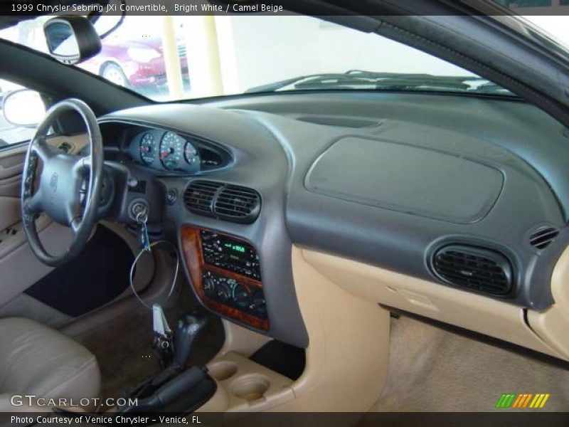 Bright White / Camel Beige 1999 Chrysler Sebring JXi Convertible