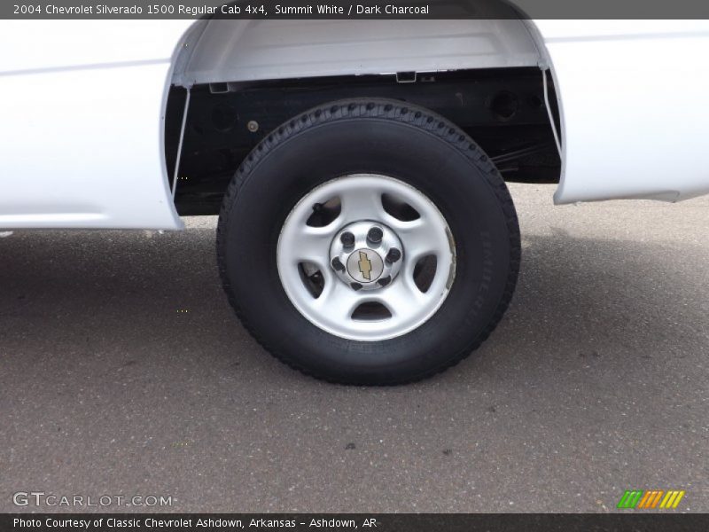 Summit White / Dark Charcoal 2004 Chevrolet Silverado 1500 Regular Cab 4x4
