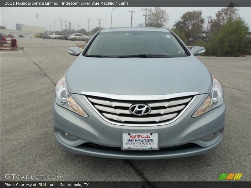 Iridescent Silver Blue Metallic / Camel 2011 Hyundai Sonata Limited