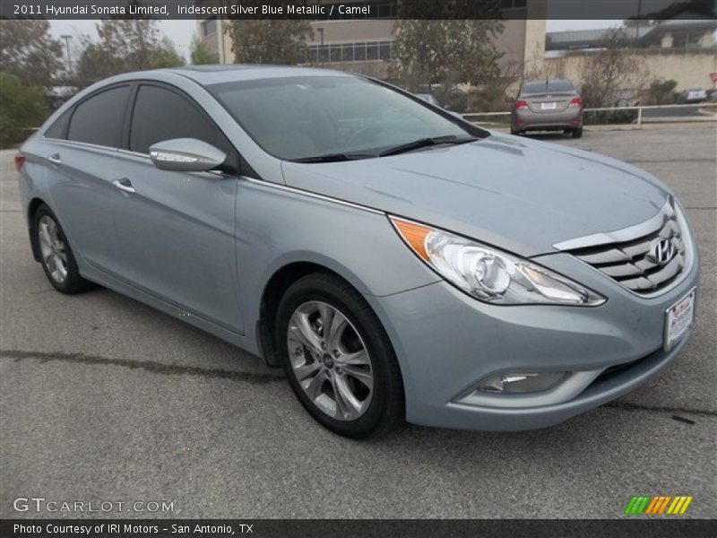 Iridescent Silver Blue Metallic / Camel 2011 Hyundai Sonata Limited