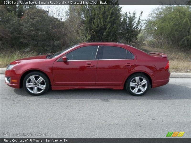 Sangria Red Metallic / Charcoal Black/Sport Black 2010 Ford Fusion Sport