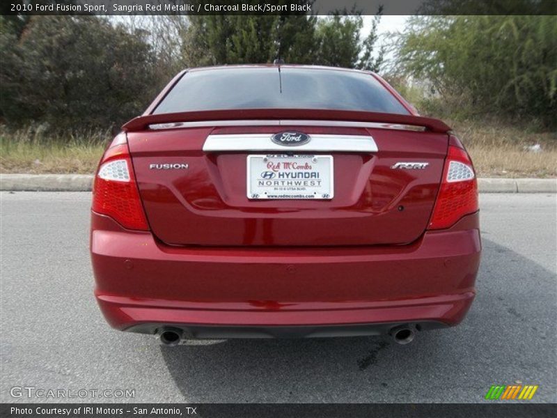 Sangria Red Metallic / Charcoal Black/Sport Black 2010 Ford Fusion Sport