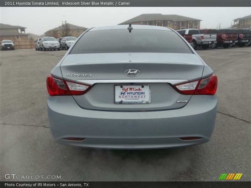 Iridescent Silver Blue Metallic / Camel 2011 Hyundai Sonata Limited