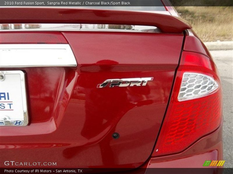 Sangria Red Metallic / Charcoal Black/Sport Black 2010 Ford Fusion Sport