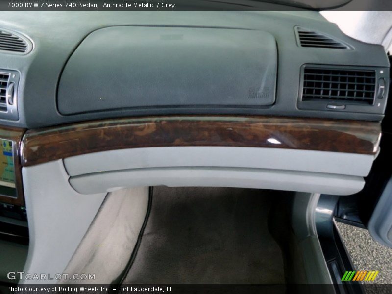Anthracite Metallic / Grey 2000 BMW 7 Series 740i Sedan