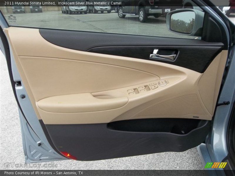 Iridescent Silver Blue Metallic / Camel 2011 Hyundai Sonata Limited
