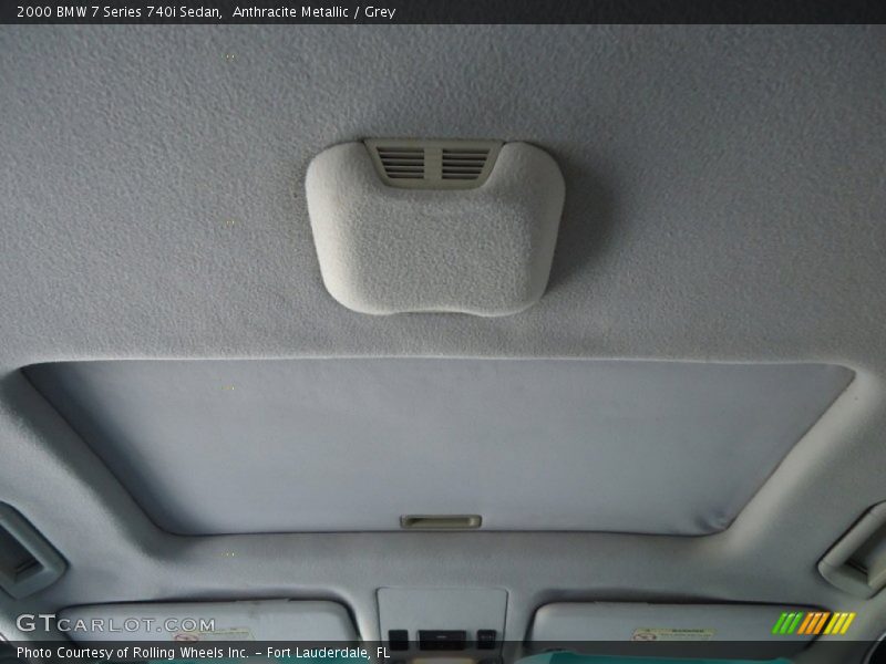Anthracite Metallic / Grey 2000 BMW 7 Series 740i Sedan