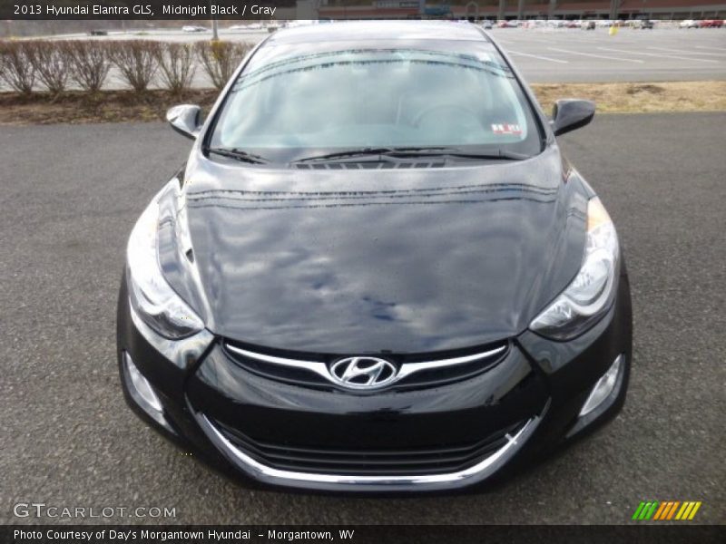 Midnight Black / Gray 2013 Hyundai Elantra GLS