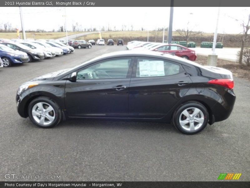 Midnight Black / Gray 2013 Hyundai Elantra GLS
