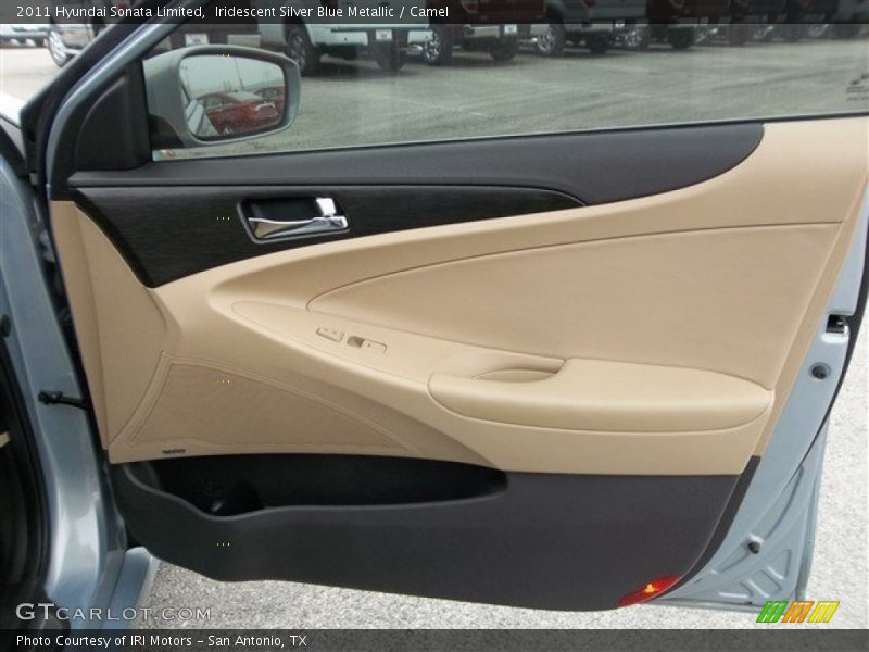 Iridescent Silver Blue Metallic / Camel 2011 Hyundai Sonata Limited